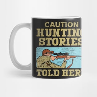 HUNTING: Caution Hunting Stories Mug